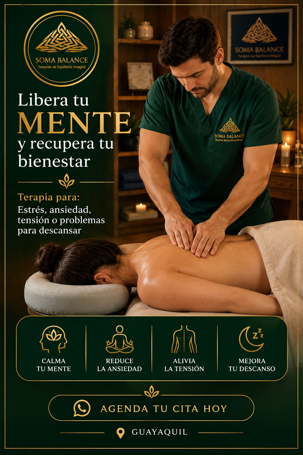 Reequilibrio / relajación (estrés, ansiedad, tensión o problemas para descansar)